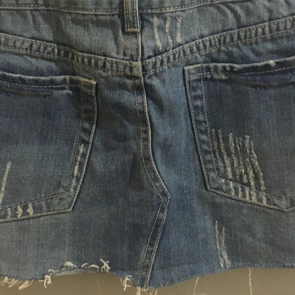 Denim Mini Skirt- Item#12 - Picture 5 of 5